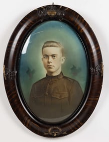 WORLD WAR I / WWI ERA FRAMED PHOTOGRAPH OF IDENTIFIED VIRGINIA SOLDIER