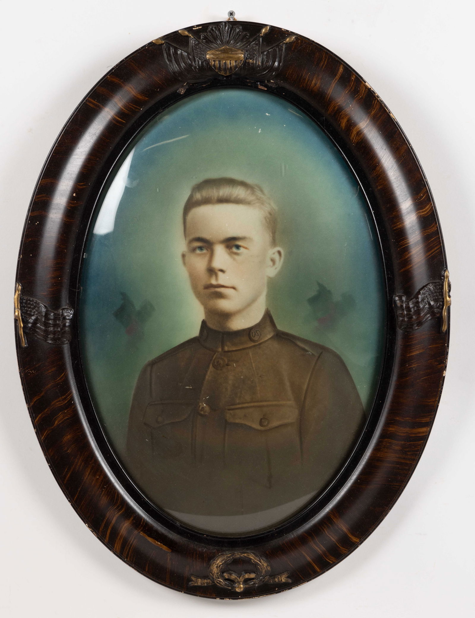 WORLD WAR I / WWI ERA FRAMED PHOTOGRAPH OF IDENTIFIED VIRGINIA SOLDIER (1 of 1)