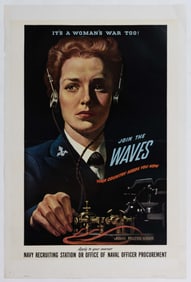 JOHN FALTER (AMERICAN, 1910-1982) WORLD WAR II / WWII NAVY RECRUITING POSTER