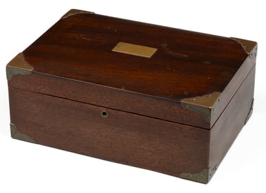 GENERAL GEORGE HENSON ESTES OWNED MAHOGANY CIGAR BOX