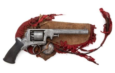 ANTIQUE AUGUSTE FRANCOTTE ADAM'S PATENT PERCUSSION REVOLVER