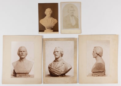 CIVIL WAR CONFEDERATE GEN. ALBERT SIDNEY JOHNSTON PHOTOGRAPHS, LOT OF FIVE