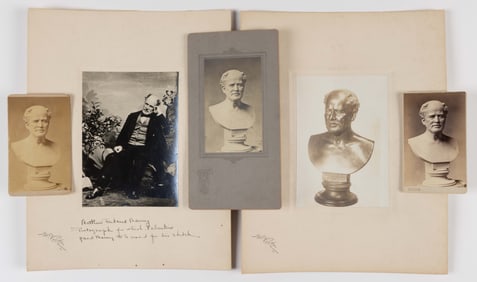 CIVIL WAR CONFEDERATE COM. MATHEW FONTAINE MAURY PHOTOGRAPHS, LOT OF FIVE