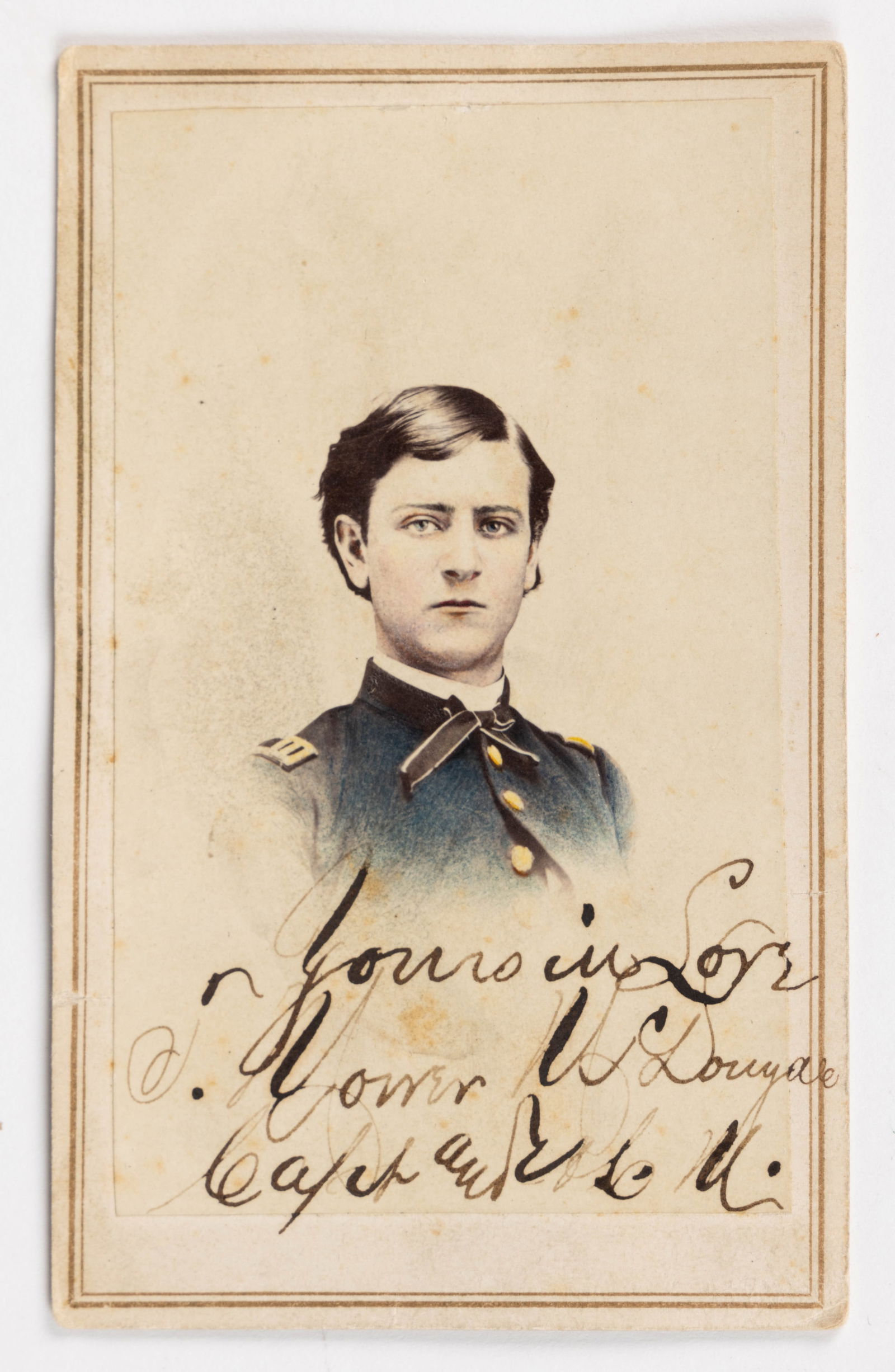 IDENTIFIED WILLIAM GUNNISON CHAMBERLAIN UNION CIVIL WAR SOLDIER CDV PHOTOGRAPH (1 of 2)