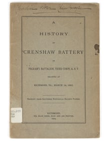 RARE VIRGINIA CIVIL WAR CONFEDERATE REGIMENTAL HISTORY