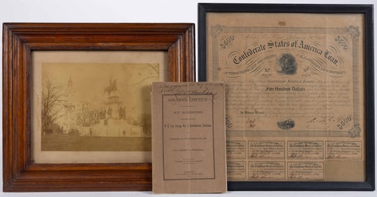 RICHMOND, VIRGINIA CIVIL WAR AND OTHER ARTICLES, LOT OF THREE