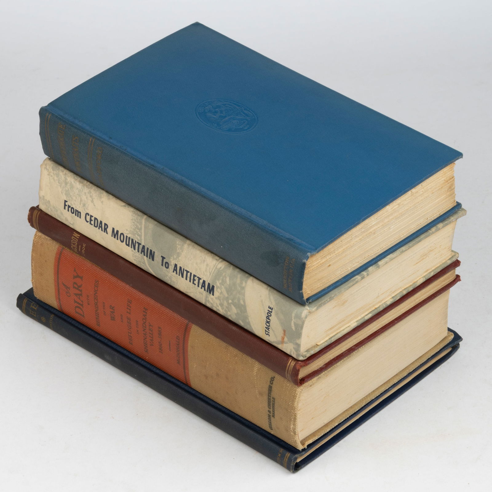 CIVIL WAR CONFEDERATE HISTORICAL VOLUMES, LOT OF FIVE (1 of 1)