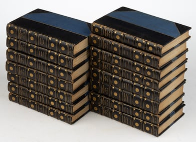 ANTIQUARIAN SHAKESPEARE LITERARY FINE-BINDING 15-VOLUME SET