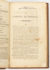 ANTIQUARIAN SHERATON'S CABINET DICTIONARY, FIRST EDITION