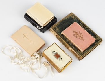 ANTIQUARIAN RELIGIOUS AND OTHER VOLUMES, LOT OF FIVE