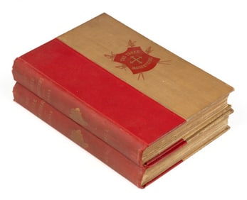 ANTIQUARIAN THREE MUSKETEERS ILLUSTRATED LITERARY TWO-VOLUME SET