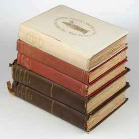 ANTIQUARIAN AMERICAN AND BRITISH HISTORICAL VOLUMES, LOT OF FIVE