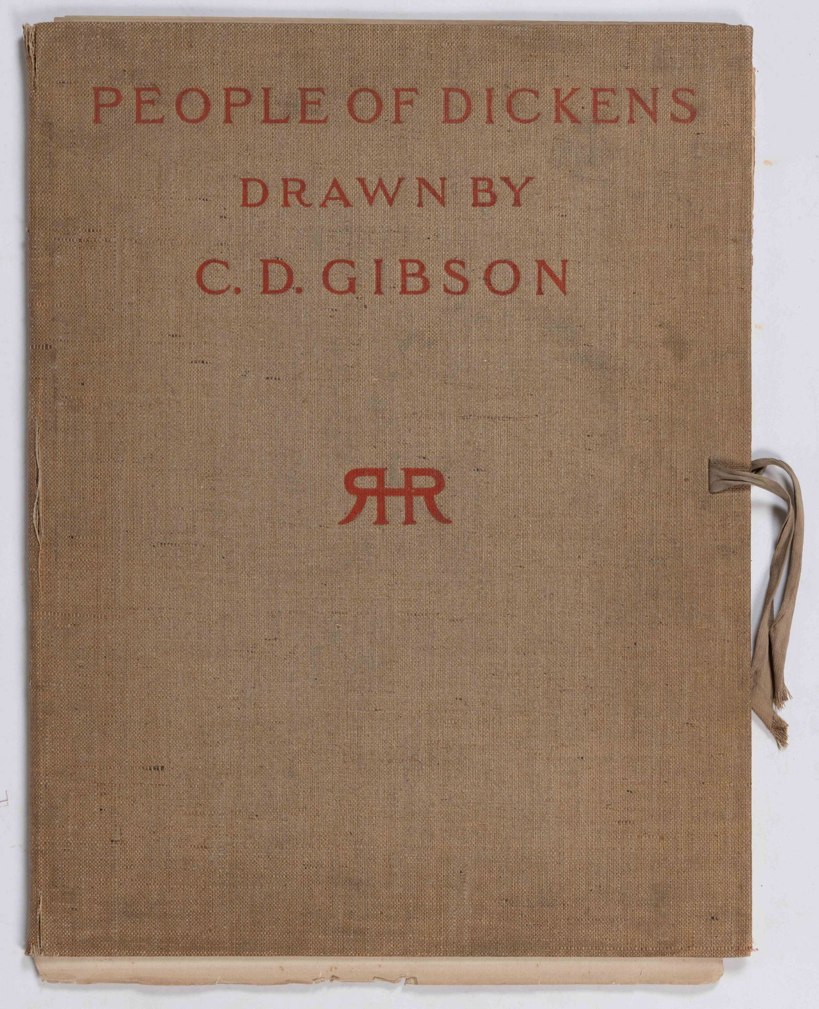 CHARLES DANA GIBSON (AMERICAN, 1867-1944) ILLUSTRATED PORTFOLIO: CHARLES DANA GIBSON (AMERICAN, 1867-1944) ILLUSTRATED PORTFOLIO, People of Dickens, New York: R, H, Russell, 1897, complete with six lithographs on cream paper, each with descriptive le