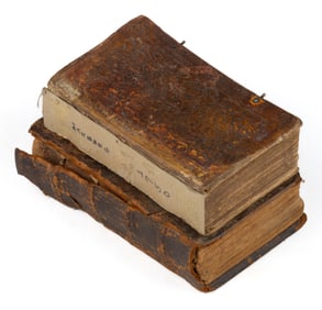 EIGHTEENTH-CENTURY GERMAN MARTIN LUTHER HYMNALS, LOT OF TWO