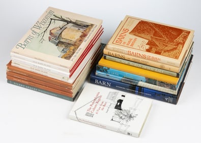 BARN ARCHITECTURE REFERENCE VOLUMES, LOT OF 17