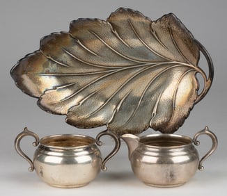 GORHAM AND REED & BARTON STERLING SILVER TABLE ARTICLES, LOT OF THREE