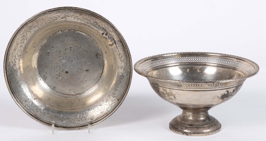 AMERICAN STERLING SILVER BOWLS, LOT OF TWO
