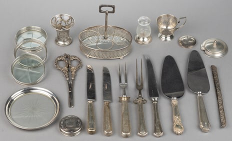 WEBSTER CO. AND OTHER STERLING SILVER ARTICLES, LOT OF 20