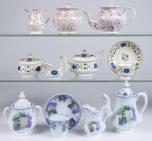 BRITISH CERAMIC CHILDREN'S TEA SETS, LOT OF THREE