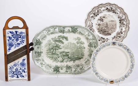 ASSORTED CERAMIC ARTICLES, LOT OF FOUR