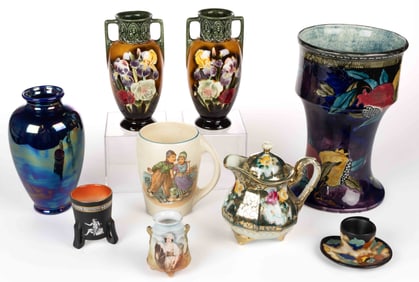 ASSORTED CERAMIC ARTICLES, LOT OF NINE