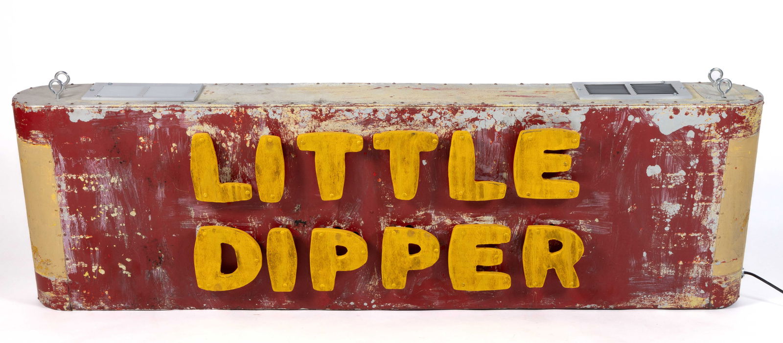 PHILADELPHIA TOBOGGAN / ALLAN HERSCHELL "LITTLE DIPPER" ROLLER COASTER / CARNIVAL SIGN (1 of 3)