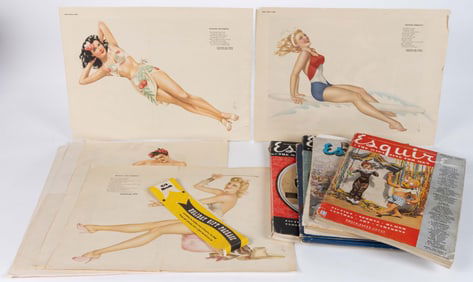 ALBERTO VARGAS (AMERICAN / PERUVIAN, 1896-1982) PIN-UP GATEFOLDS / CALENDARS, UNCOUNTED LOT