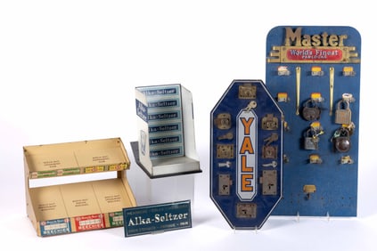 AMERICAN COUNTRY STORE ADVERTISING DISPLAYS, LOT OF FOUR