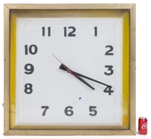 OVERSIZED OUTDOOR ELECTRIC WALL CLOCK