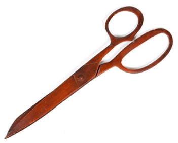 AMERICAN PAINTED CAST-ALUMINUM SCISSORS TRADE SIGN