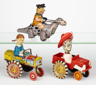 ASSORTED MARX TIN LITHOGRAPHED WIND-UP VEHICLES, LOT OF THREE