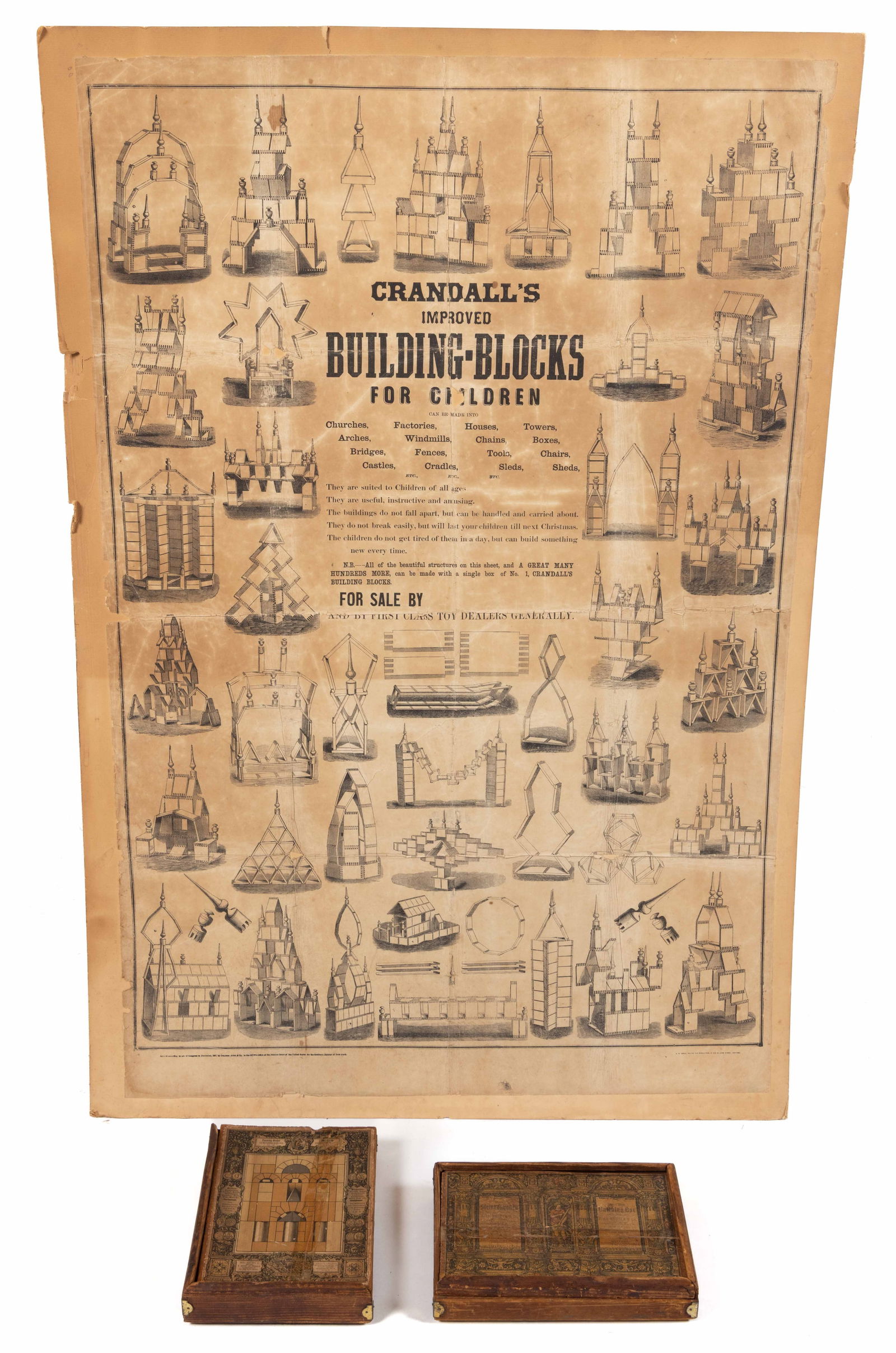 ASSORTED F. AD. RICHTER & CO. / STEINBAUKASTEN / ANDJOR STONE ARCHITECTURAL BUILDING BLOCK SETS AND (1 of 2)
