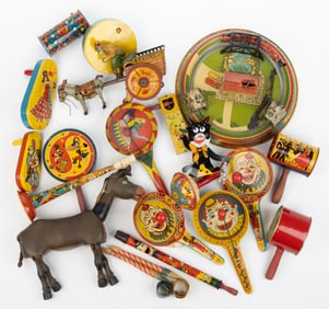 VINTAGE CARNIVAL-THEMED AND OTHER TOYS, UNCOUNTED LOT