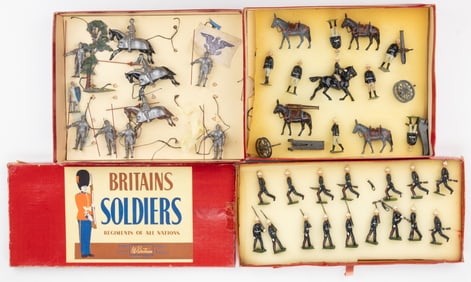 BRITAINS TOY SOLDIERS / FIGURES, LOT OF THREE SETS
