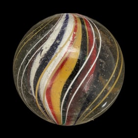 ANTIQUE TRANSPARENT SWIRL LARGE MARBLE