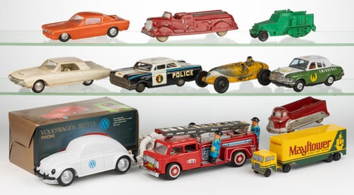 ASSORTED VINTAGE TOY AND OTHER CARS, LOT OF 11