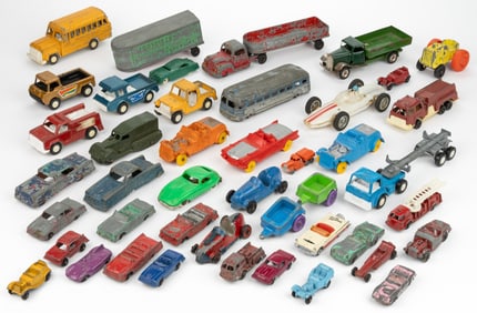 ASSORTED VINTAGE TOY CARS / VEHICLES, UNCOUNTED LOT