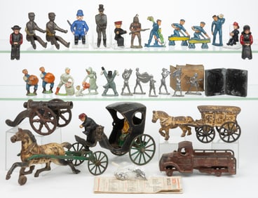 ASSORTED CAST-IRON AND CAST-METAL TOYS, UNCOUNTED LOT
