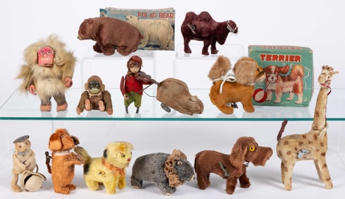 ASSORTED VINTAGE WIND-UP TOYS, LOT OF 13