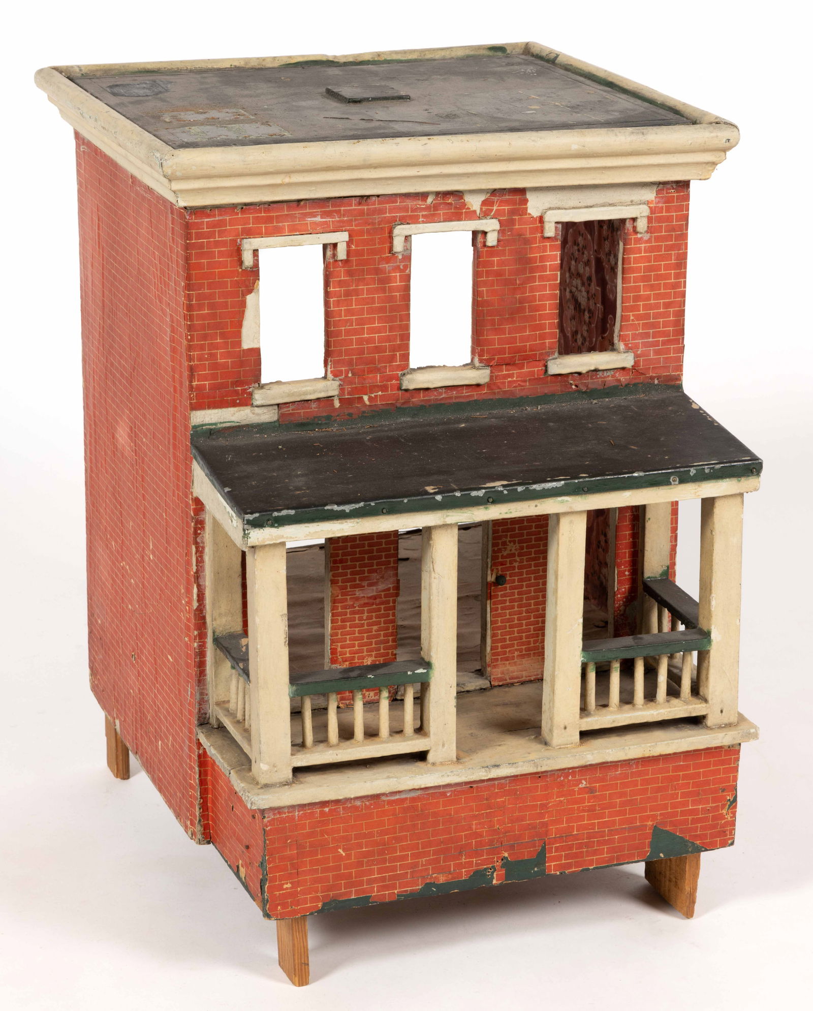 AMERICAN, POSSIBLY VIRGINIA, FEDERAL-STYLE DOLL'S HOUSE (1 of 4)