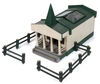 AMERICAN FOLK ART MINIATURE / MODEL CHURCH