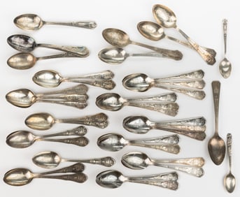 A CENTURY OF PROGRESS EXPOSITION / CHICAGO WORLD'S FAIR 1933 SOUVENIR SPOONS, UNCOUNTED LOT