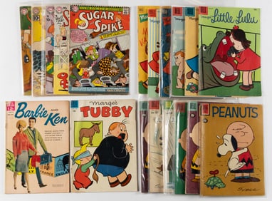 GOLDEN AND SILVER AGE CHILDREN'S COMIC BOOKS, LOT OF 18