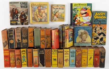 ASSORTED BLBS / BIG LITTLE BOOKS AND SIMILAR TYPE COMIC BOOKS, LOT OF 35