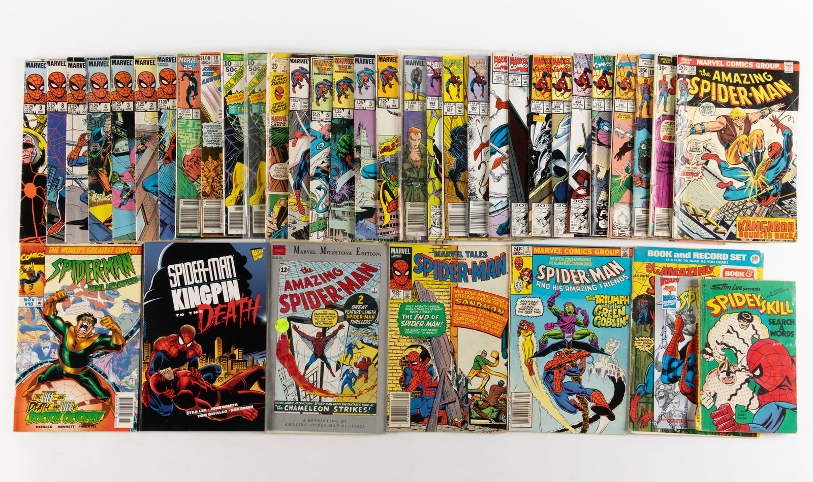 SPIDER-MAN BRONZE / MODERN AGE COMIC BOOKS AND RELATED ARTICLES, LOT OF 39 (1 of 3)