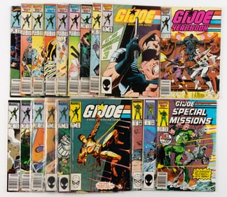 MARVEL COPPER AGE G.I. JOE COMIC BOOKS, LOT OF 19