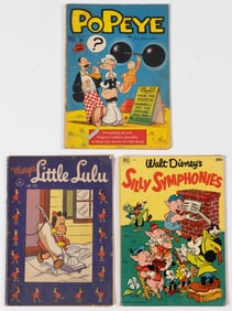 DELL NO. 1 / FIRST ISSUE GOLDEN AGE COMIC BOOKS, LOT OF THREE