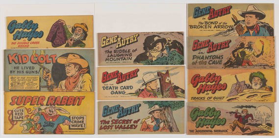 GOLDEN AGE PREMIUMS / PROMOTIONAL MINI COMIC BOOKS, LOT OF TEN