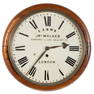 JONATHAN WALKER, LONDON, RAILROAD STATION WALL CLOCK