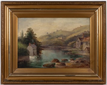 ENGLISH SCHOOL (19TH CENTURY) LANDSCAPE PAINTING